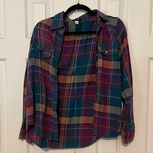 Chaps Plaid Button Up Shirt
